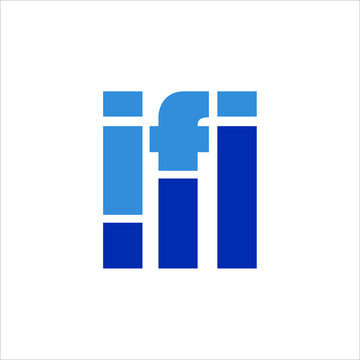 Letter IFI Vector Logo. Business Bar Icon and Symbol. Eps 10.