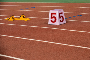 The beautiful runway, in the track and field