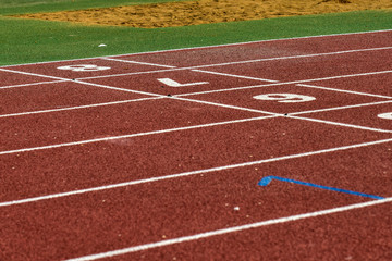 Fototapeta premium The beautiful runway, in the track and field