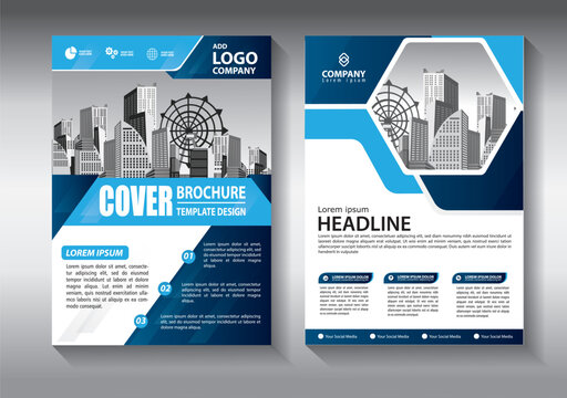 Business abstract vector template. Brochure design, cover modern layout, annual report, poster, flyer in A4 with colorful triangles, geometric shapes for tech, science, market with light background