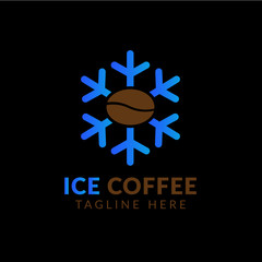 iced coffee logo vector icon. Element of coffee illustration icon. Signs and symbols can be used for web, logo, mobile app,