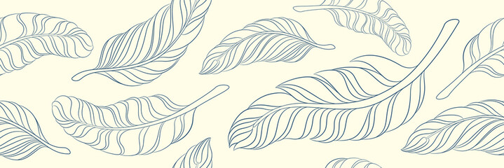 seamless pattern feathers