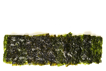 Nori seaweed isolated on white.