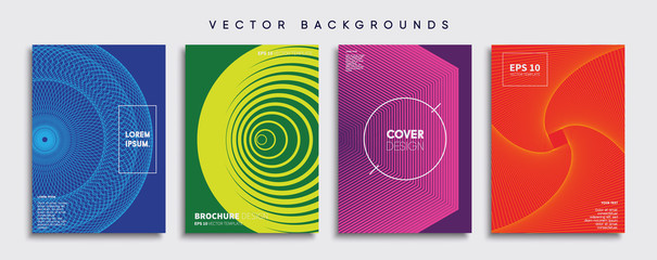 Minimal Vector cover designs. Future Poster template.