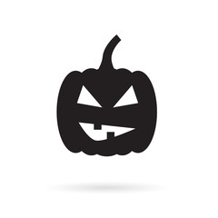 halloween pumpkin icon- vector illustration