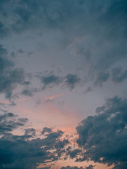 Fototapeta premium Beautiful Sunset Sky above Paris