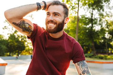 Handsome young man dressed in casual clothing