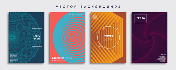 Fototapeta premium Minimal Vector cover designs. Future Poster template.
