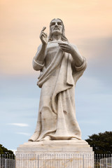 Obraz premium Kuba, Havanna; Die Christus-Statue von Havanna, 
