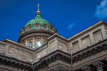 Fototapeta premium Dome of Kazan Cathedral in St. Petersburg