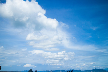 Naklejka na ściany i meble Sky taken in Phuket, Thailand.