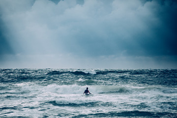 Surfer in der Nordsee