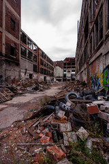 Ruins of Abandoned Packard Automotive Factory - Detroit, Michigan