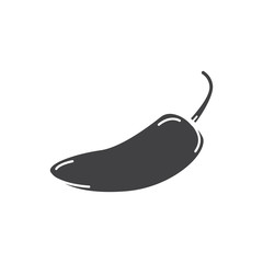 jalapeno chili pepper vector icon illustration