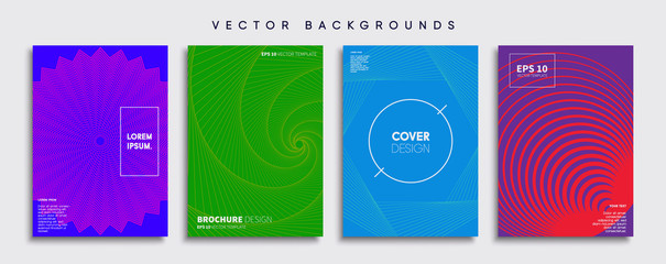 Minimal Vector cover designs. Future Poster template.