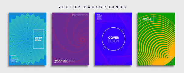 Minimal Vector cover designs. Future Poster template.