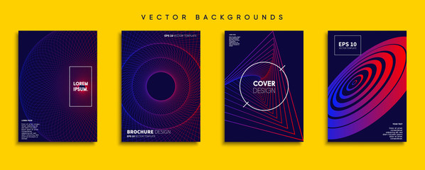 Minimal Vector cover designs. Future Poster template.