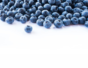 Fresh ripe blueberries. Fresh blueberry background. Texture blueberry berries close up. Ripe bilberry background. Texture bilberry berries close up. Top view. Blueberries picked in forest. 