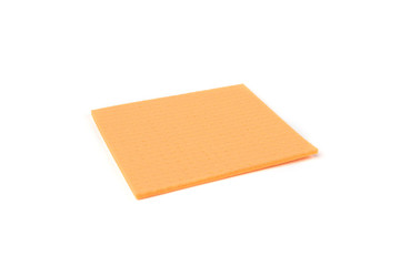 Moisture-absorbing cloth for wet cleaning isolated on white background.