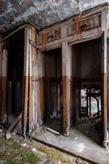 Fototapeta na wymiar Vintage Bathrooms - Abandoned Glen Rogers Hotel - Glen Rogers, West Virginia