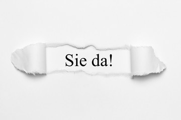 Fototapeta premium Sie da!