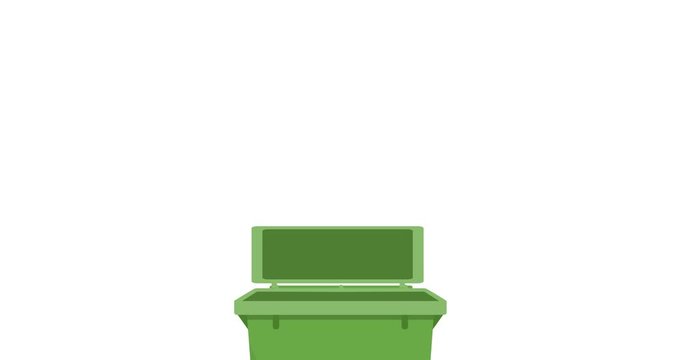 Separate waste collection: plastic trash