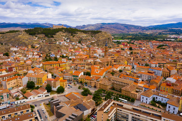 Aerial view of Calatayud cityscape