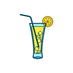 lime fruit juice  fresh  lemon vector icon illustration