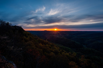 Sunset Along Little Shepherd Trail - Appalachian Mountains - Kentucky