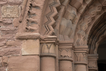 Detail on St Thomas Martyr Church Entrance, Monmouth