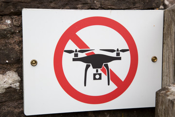 Drone Prohibition Sign
