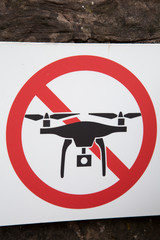 Drone Prohibition Sign