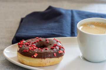 Donut mit Kaffee