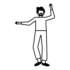 Isolated avatar man vector design