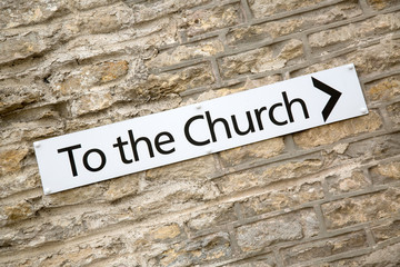 To the Church Sign; England