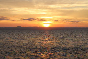 夕日