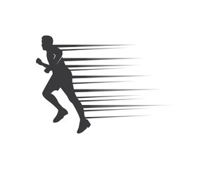 Fototapeta na wymiar running man icon vector illustration design