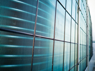 Grill, cooling ventilation blower air conditioning that was installed on the building