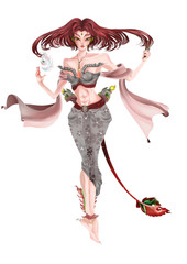 Loto: Game character in Thai costume