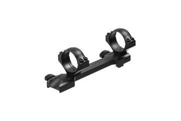 Quick disconnect mount made for holding a scope on a rifle isolated on white back. Quick Release Sniper Cantilever Scope Mount.