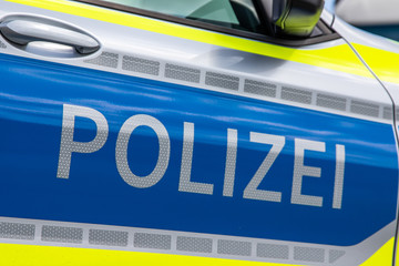 Obraz premium Polizei Symbolbild Streifenwagen