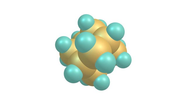 Rotating adamantane molecular structure video