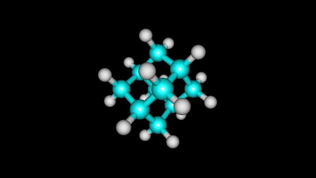 Rotating adamantane molecular structure video