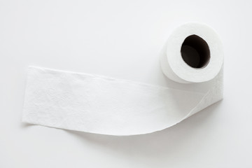 Rolls of toilet paper isolated on white