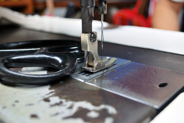 Fototapeta na wymiar sewing machine