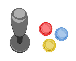 Design of arcade video game control © RATOCA