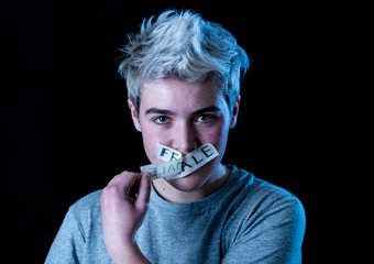 Transgender teenager breaking the silence of his real gender identity