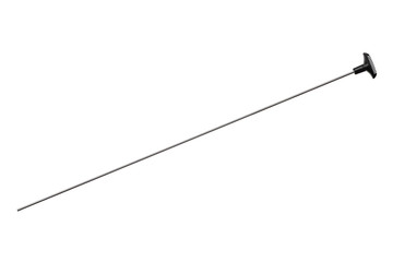 Ramrod for gun cleaning isolated on white background.