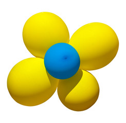 Balloons are yellow and blue