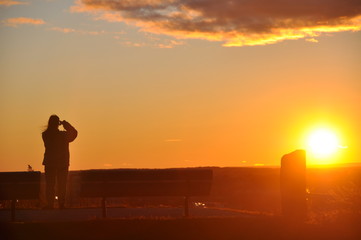 Photographing Sunset